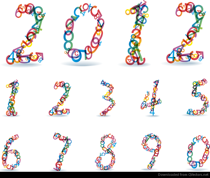 abstract colorful rainbow numbers
