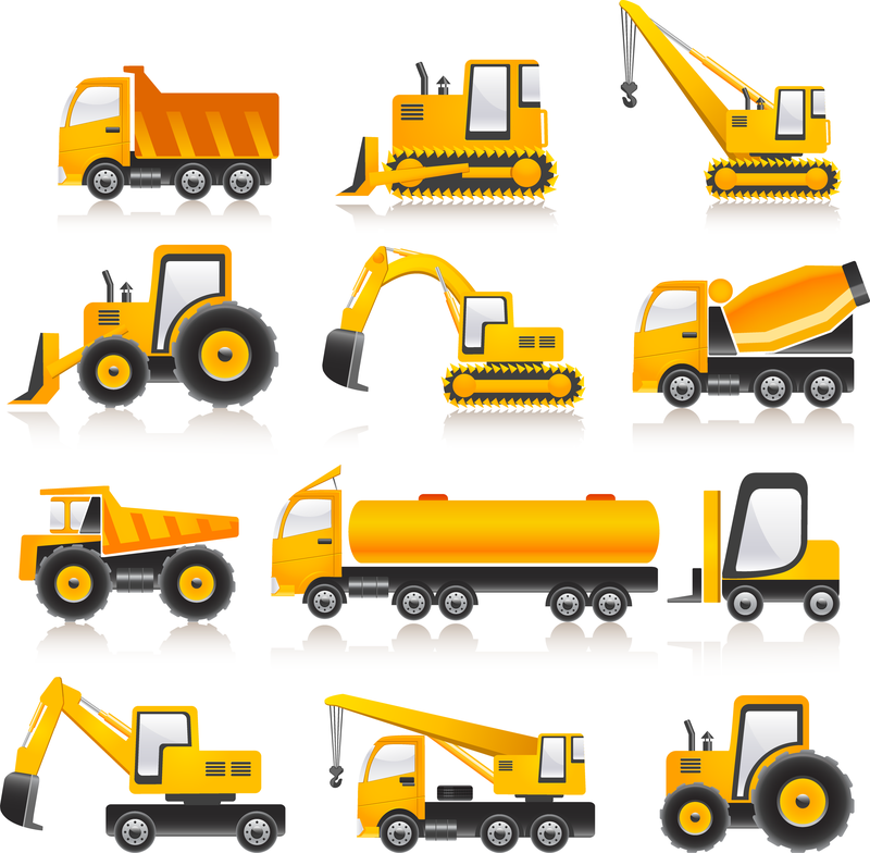 Colección de vectores de vehículos de construcción Descargar vector