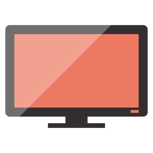 Monitor Flat Icon Transparent PNG SVG Vector File