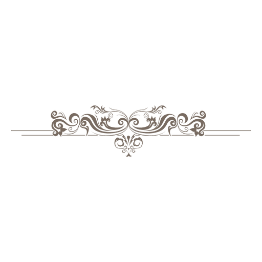 Divisor Ornamentado Floral Criativo Baixar PNG SVG Transparente