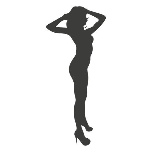 Mujer Desnuda Con La Silueta De Los Talones Descargar Png Svg