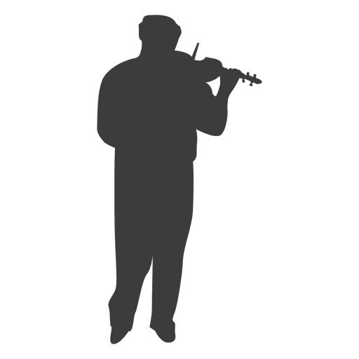 Silueta De Violinista Musico Descargar Png Svg Transparente