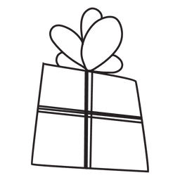 Dise O Png Y Svg De Caja De Regalo Icono De Trazo Dibujado A Mano