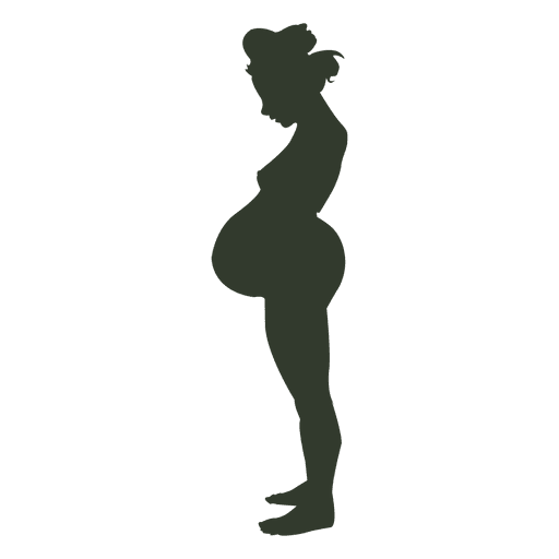 Mujer Embarazada Silueta Desnuda Descargar Png Svg Transparente