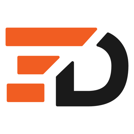 Bars D Letters Logo Transparent PNG SVG Vector File