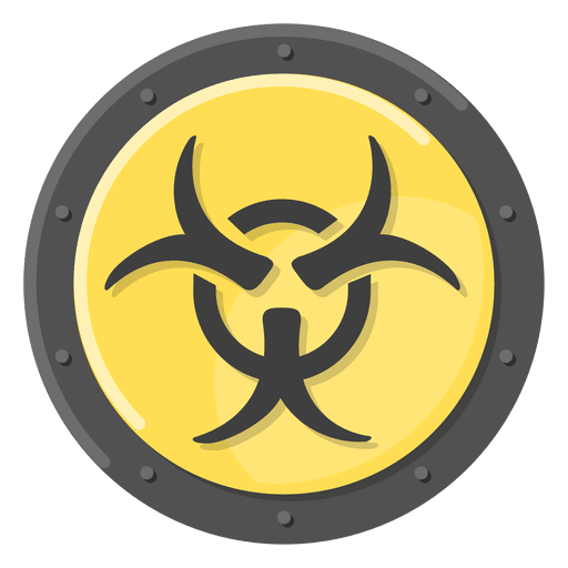 Yellow Biohazard Symbol