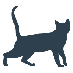 Diseño PNG Y SVG De Gato Caminando Silueta Para Camisetas