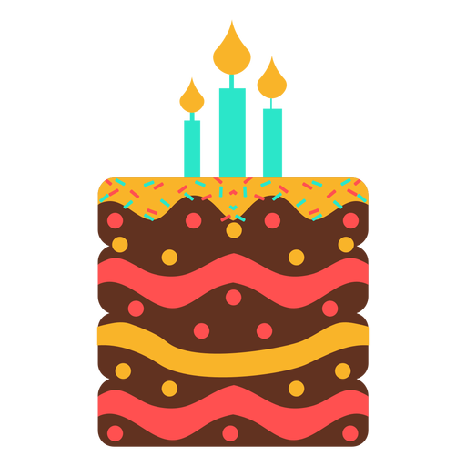 Pastel De Cumplea Os De Tres Velas Descargar Png Svg Transparente