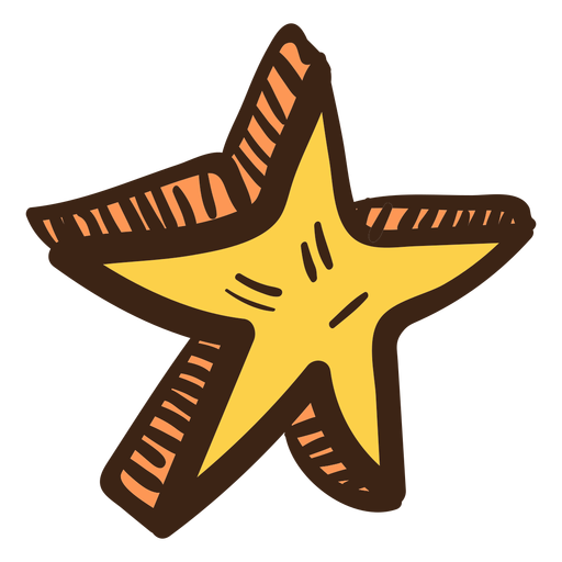 Doodle Colorido De Estrela D Baixar Png Svg Transparente