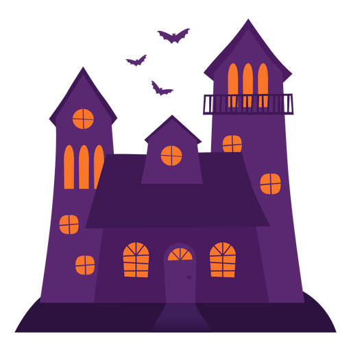 Ilustración de la casa espeluznante de Halloween Descargar PNG SVG