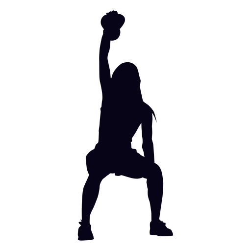 Kettlebell Lifting Crossfit Silhouette Transparent PNG SVG Vector File