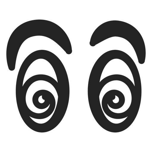 Dizzy Emoticon Eyes Transparent PNG SVG Vector File