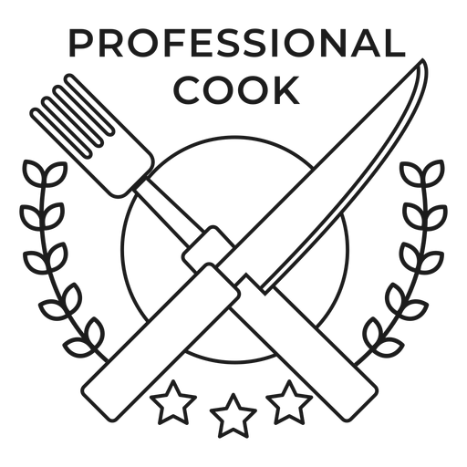 Vector Transparente Png Y Svg De Cocinero Profesional Tenedor Cuchillo