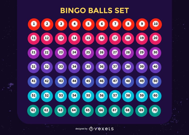 Conjunto Colorido De Bolas De Bingo Descargar Vector