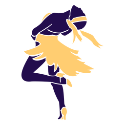 Tanzpose Dame Schwingen Silhouette PNG Und SVG Design Für T Shirts