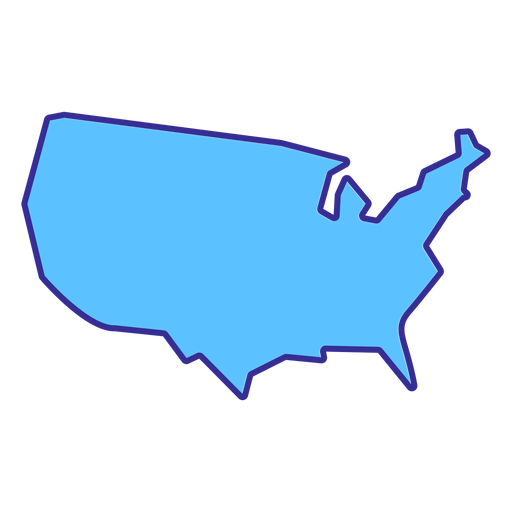 Elemento De Trazo De Mapa De Estados Unidos Descargar PNG SVG