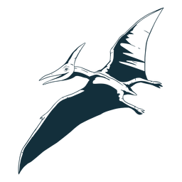 Design PNG E SVG De Dinossauro Pterodáctilo Desenhado Para Camisetas