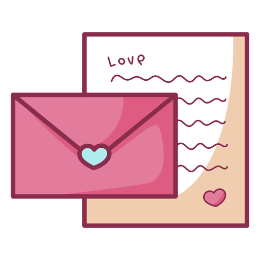 Carta Simple Color Valentine Descargar PNG SVG Transparente