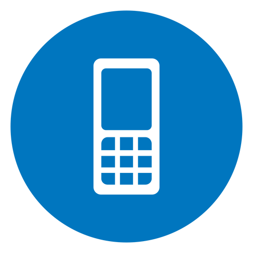 Icono De Tel Fono Celular Azul Descargar Png Svg Transparente