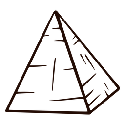 Dise O Png Y Svg De Dibujado A Mano Forma De Pir Mide Para Camisetas