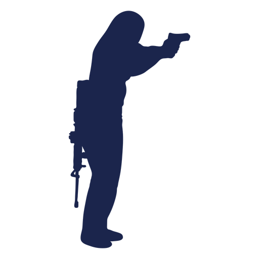 Hombre Rifle Silueta De Pistola Hacia La Derecha Descargar Png Svg