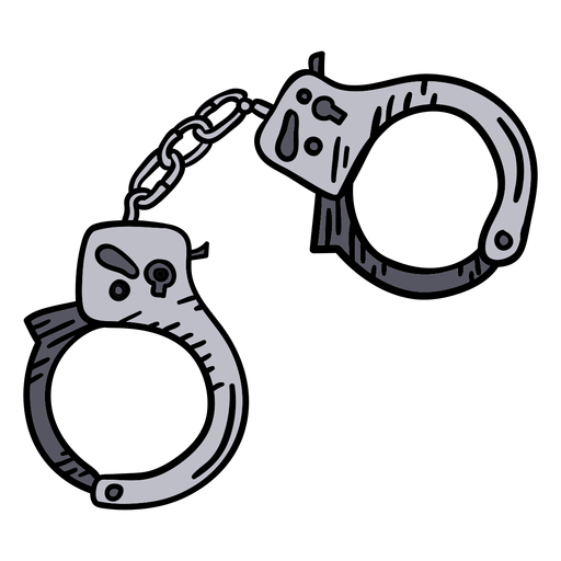 Handcuffs Hand Drawn Transparent PNG SVG Vector File