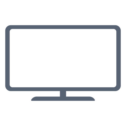 Icono de televisión plana Descargar PNG SVG transparente