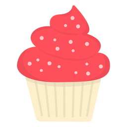 Dise O Png Y Svg De Cupcake Espolvorea Remolino Que Cubre Plano Grande