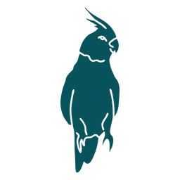 Diseño PNG Y SVG De Pájaro Loro Cockatiel Para Camisetas