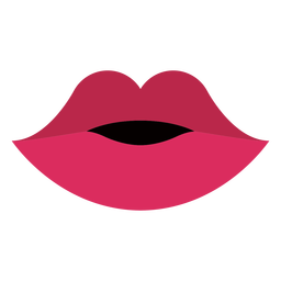 Dise O Png Y Svg De Boca Labios Rojos Planos Para Camisetas