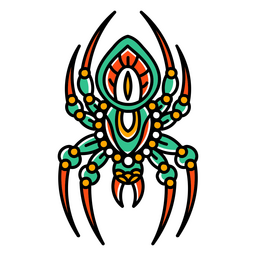 Traditionelle Tattoo Spinne PNG Und SVG Design Für T Shirts