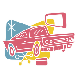 Design Png E Svg De Transporte Retro Do Ve Culo Do Carro Para Camisetas