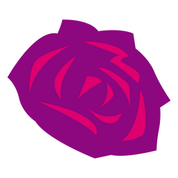 Dise O Png Y Svg De Rosa Morada Plana Para Camisetas