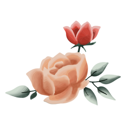 Design PNG E SVG De Rosas Texturizadas Para Camisetas