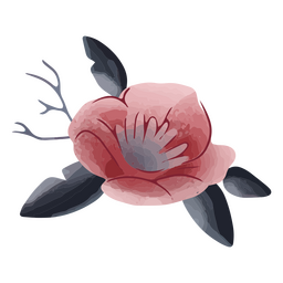 Design Png E Svg De Flor Rosa Texturizada Fofa Para Camisetas