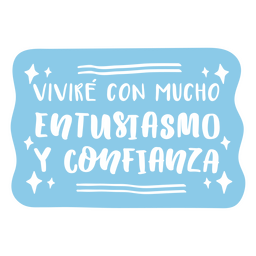 Dise O Png Y Svg De Afirmaci N Azul Cita Espa Ola Para Camisetas