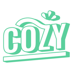 Cozy Stylized Outlined Word PNG SVG Design For T Shirts