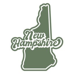 Design Png E Svg De O Novo Mapa Verde De Hampshire Para Camisetas