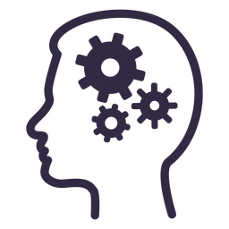 Silhouette Of A Man S Head With Gears In It Png Svg Design For T Shirts