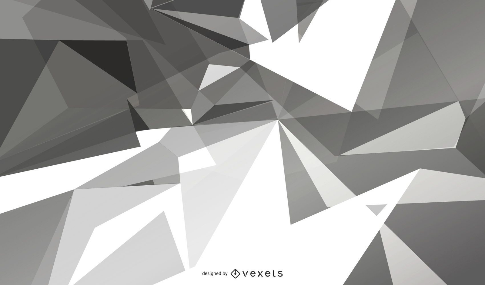 Fondo Gris Poligonal Geom Trico Descargar Vector