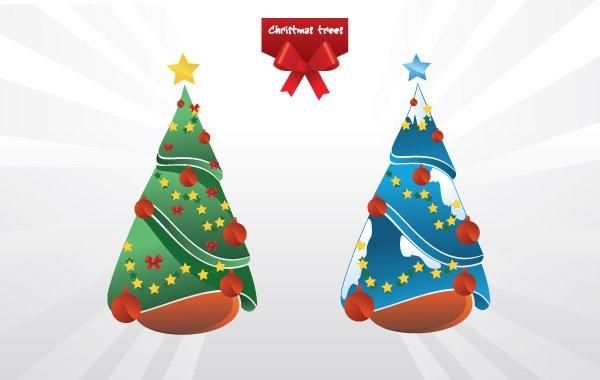 Christmas trees vector Christmas trees vector