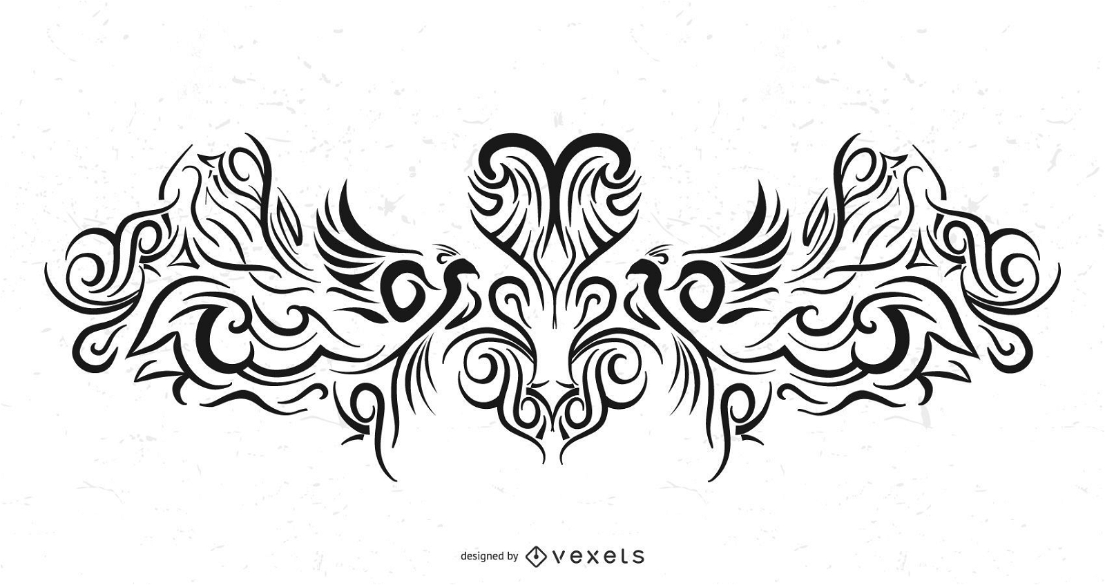 Crown Shaped Tribal Tattoo SVG Picture