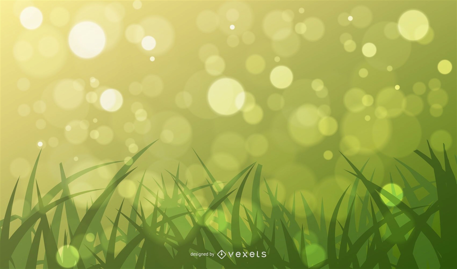 Abstract Green Bokeh Background Vector Graphic Vector Download