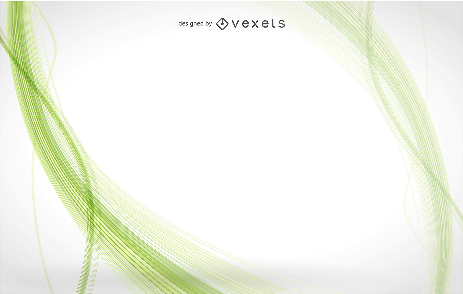 Green and white waves package background Vector Image