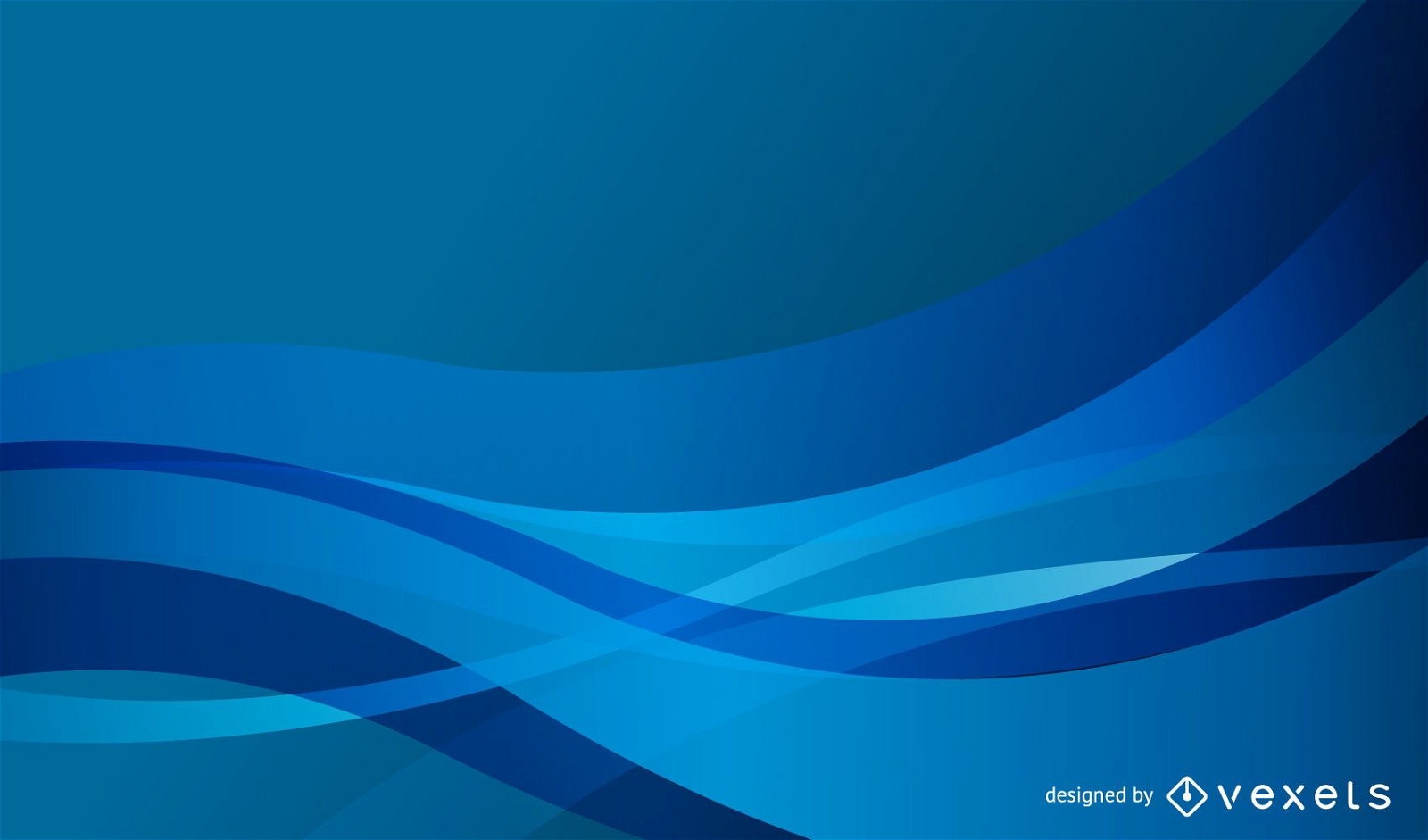 Abstract Blue Curves Vector Background Vector Download