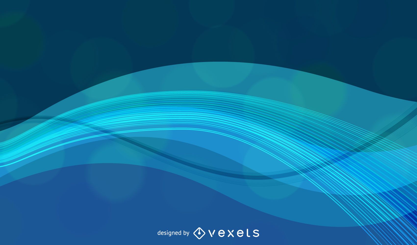 Blue Dynamic Waves Background Vector Download