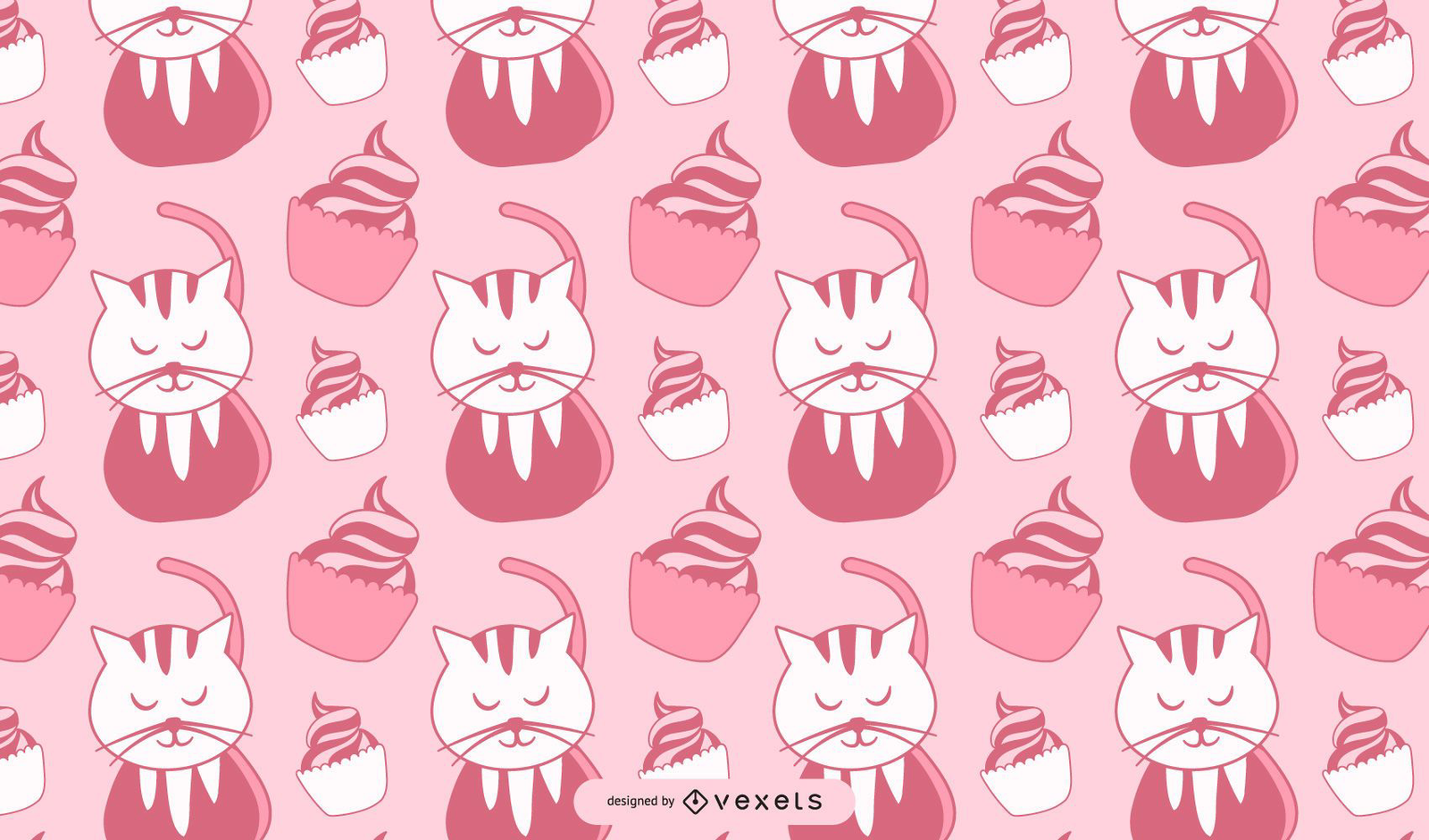 fondo de cupcake de dibujos animados