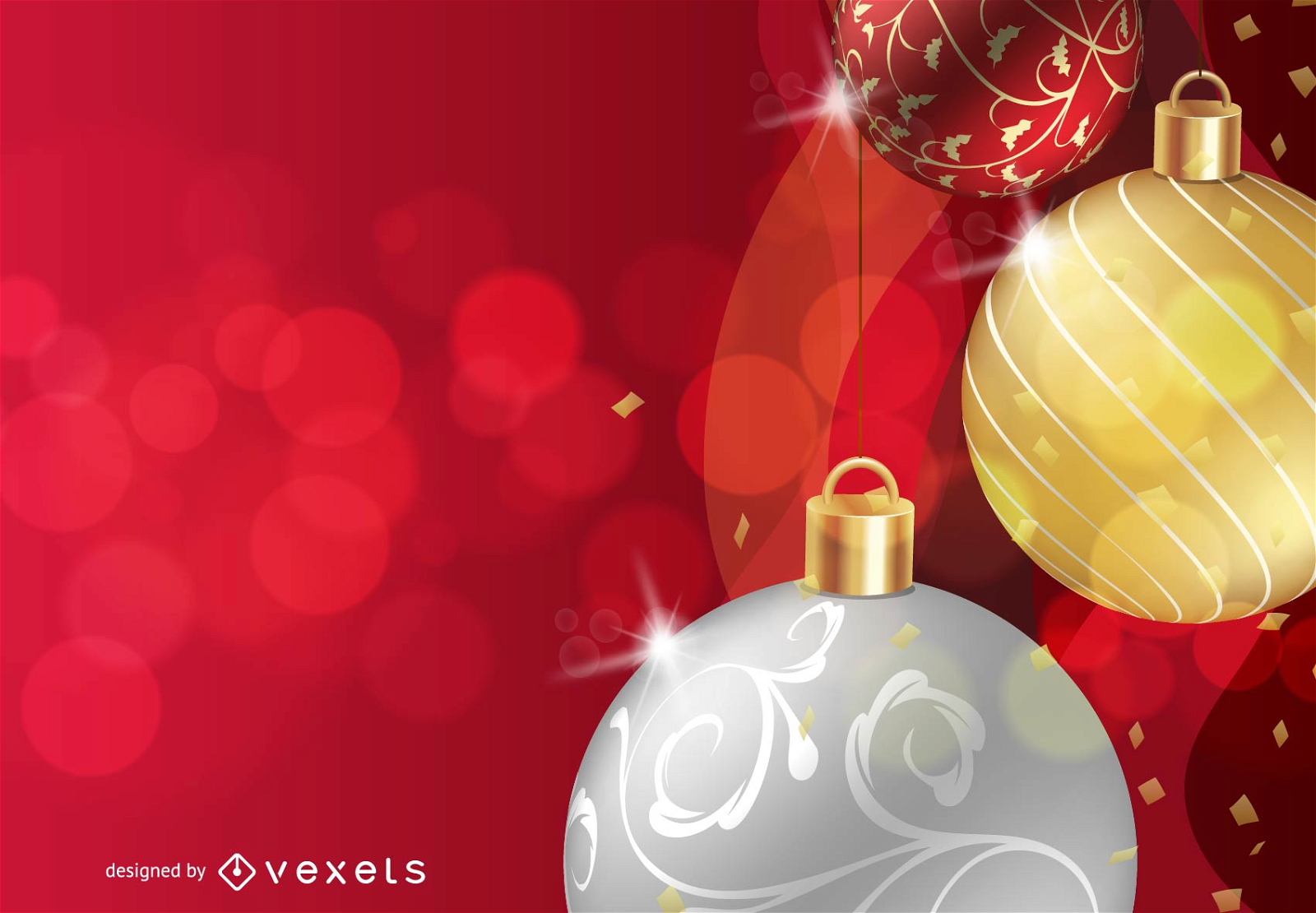 Red Christmas Background Vector Download