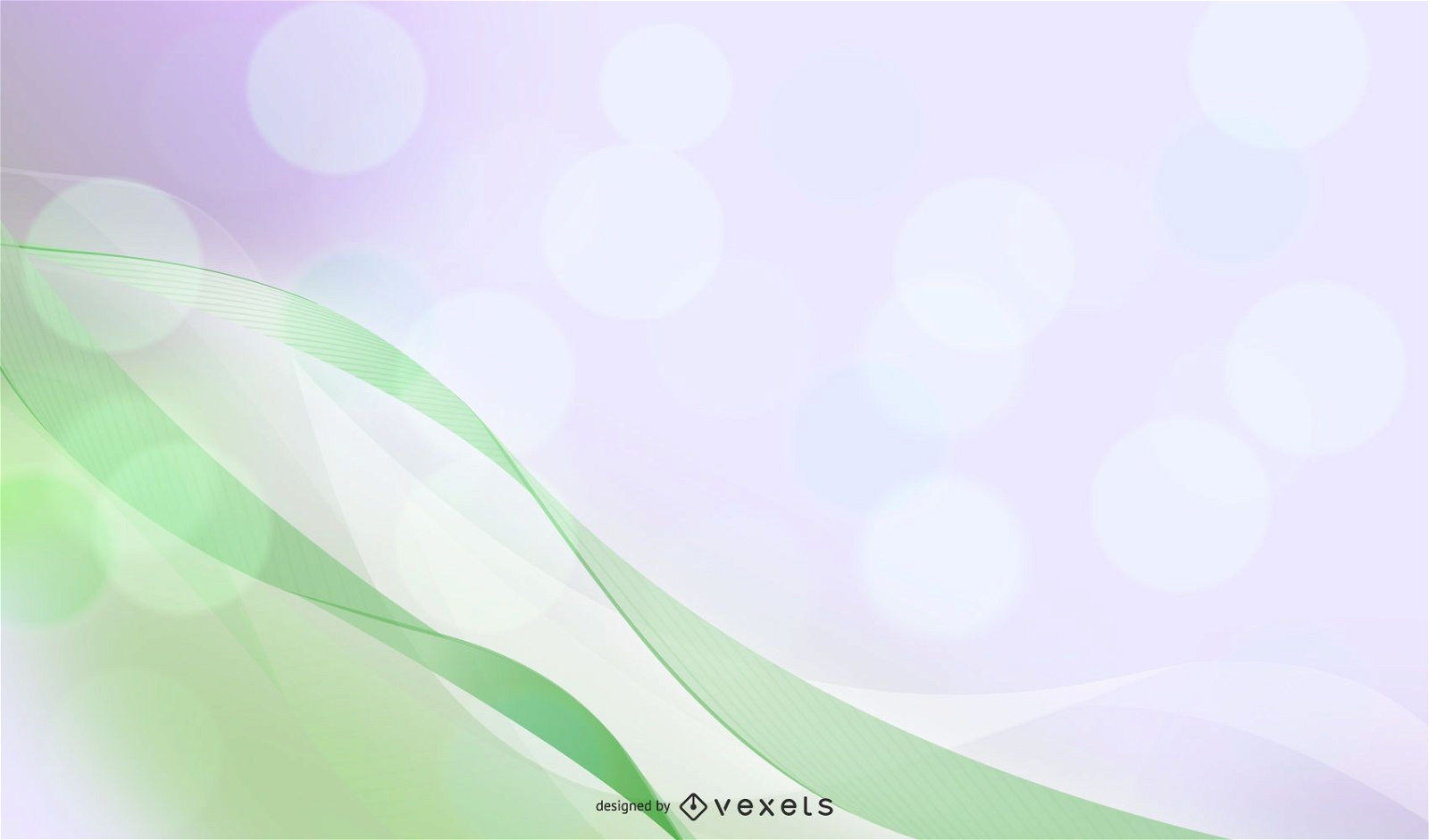 Abstract Waves Green Background Vector Download