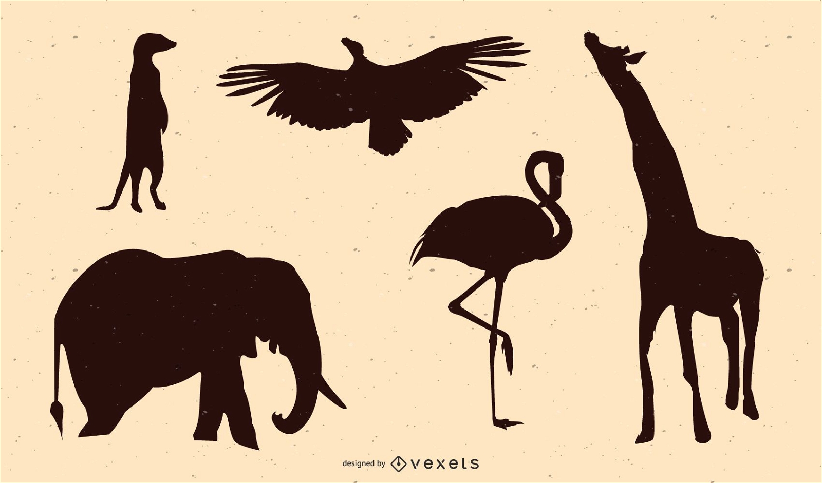 African Animal Silhouette Vector Download